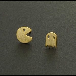 Pacman  and ghost earrings
